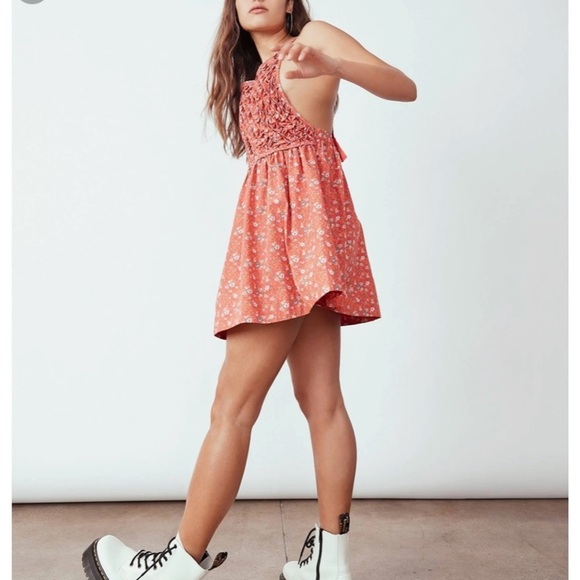 NWT Free People Petunia Floral Sleeveless Mini Dress Poppy Combo Size XS - Picture 3 of 10